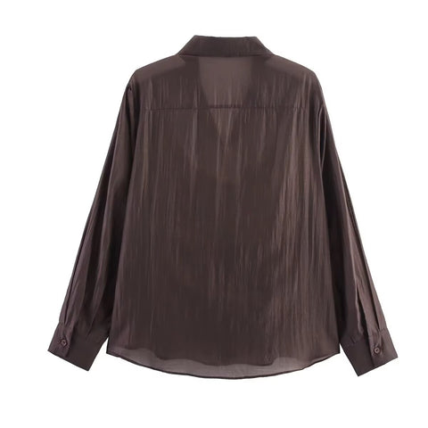New Fashion Retro Chic Release Button Embroidered Shirt  CODE: KAR5241