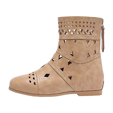 New Bohemian Ankle with Cutouts, Height Increase Boots CODE: KAR5265