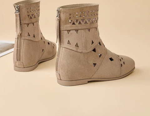 New Bohemian Ankle with Cutouts, Height Increase Boots CODE: KAR5265