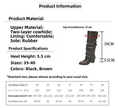 New Punk-style knee-high boots with belt buckle, pointed toe Boots CODE: KAR5266