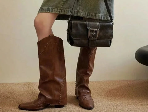 New Square Heel Long knee high Boots CODE: KAR5267
