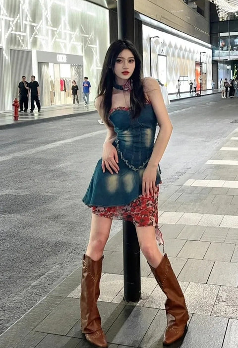 New Square Heel Long knee high Boots CODE: KAR5267