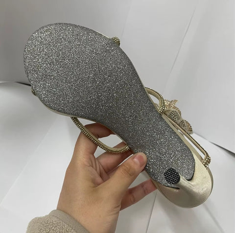 New snake-shaped winding rhinestone lace flowers sexy Heels CODE: KAR5272