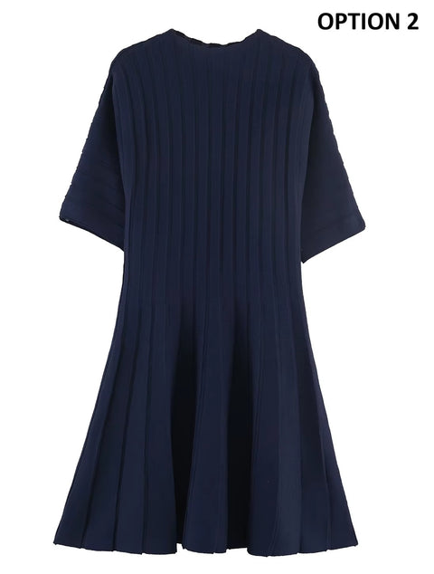 New round Neck Knitted Short Sleeve Casual Wear Dress CODE: KAR5288
