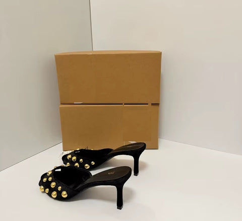 New Round Head Open Toe High Heels CODE: KAR5290