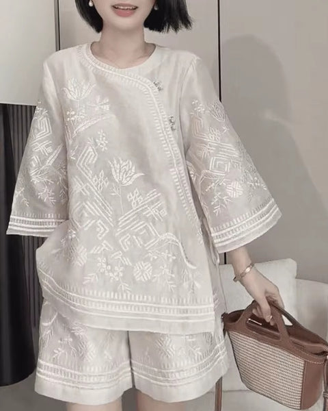 New Retro High end Casual Two Piece Set CODE: KAR5292