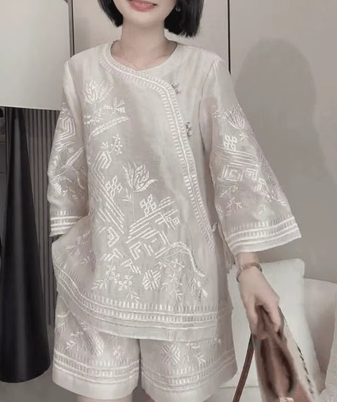 New Retro High end Casual Two Piece Set CODE: KAR5292