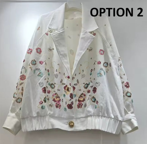 New Notched Collar Single Button Outerwear Top CODE: KAR5295