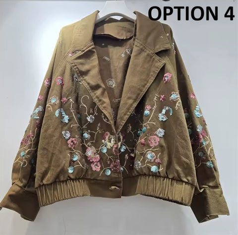 New Notched Collar Single Button Outerwear Top CODE: KAR5295