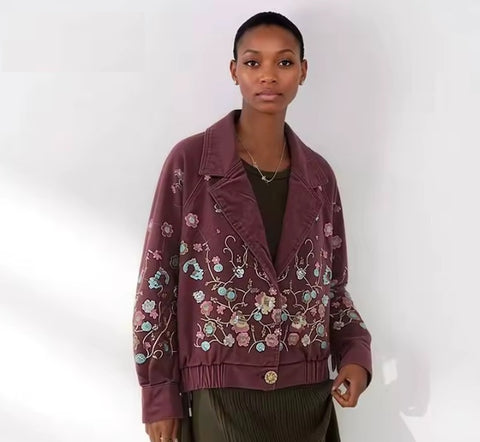 New Notched Collar Single Button Outerwear Top CODE: KAR5295