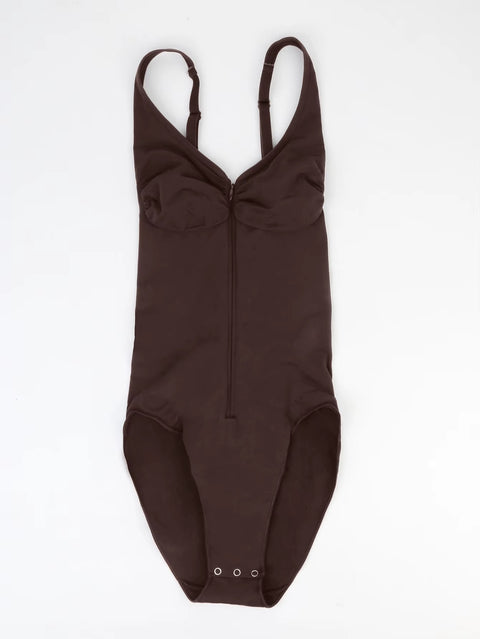 New Strong Waist Zip-Back Strapless High-Cut Bodysuit Corset CODE: KAR5301