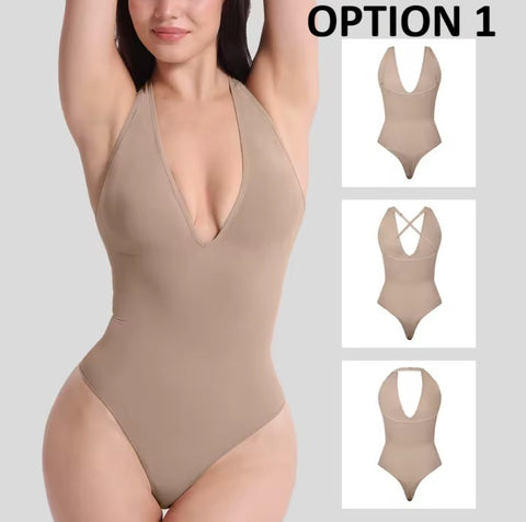 New Deep V Camisole Adjustable Strap Shapewear Top CODE: KAR5302