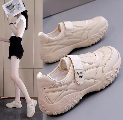 New Round-Toe with Velcro Casual Flat Sneakers CODE: KAR5308