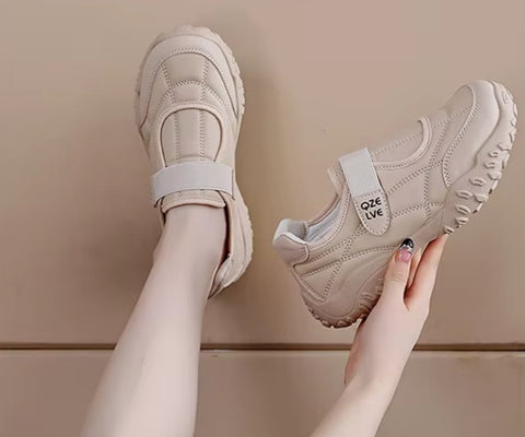 New Round-Toe with Velcro Casual Flat Sneakers CODE: KAR5308