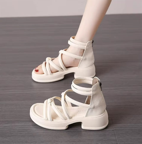 New Zipper Back Heel Slip-On Breathable Sandals CODE: KAR5310
