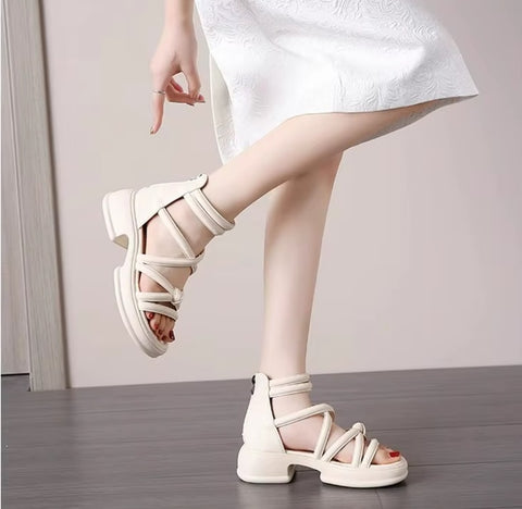 New Zipper Back Heel Slip-On Breathable Sandals CODE: KAR5310