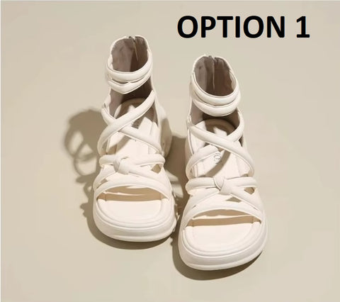 New Zipper Back Heel Slip-On Breathable Sandals CODE: KAR5310