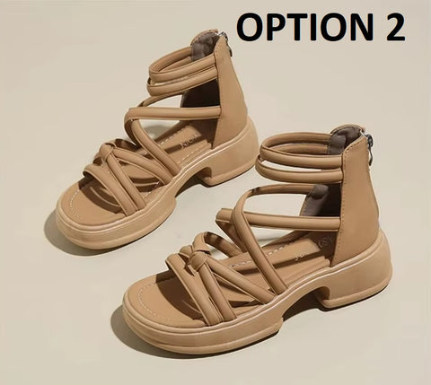New Zipper Back Heel Slip-On Breathable Sandals CODE: KAR5310