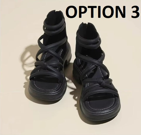 New Zipper Back Heel Slip-On Breathable Sandals CODE: KAR5310