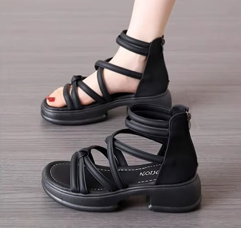 New Zipper Back Heel Slip-On Breathable Sandals CODE: KAR5310