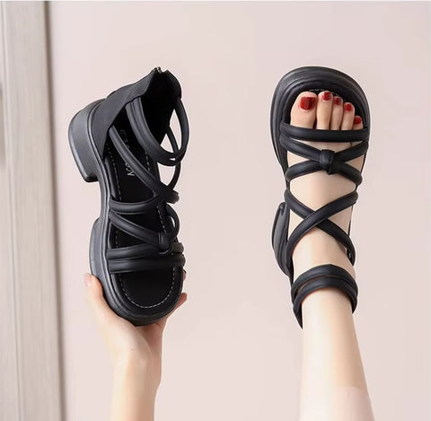 New Zipper Back Heel Slip-On Breathable Sandals CODE: KAR5310