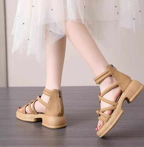 New Zipper Back Heel Slip-On Breathable Sandals CODE: KAR5310