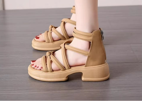 New Zipper Back Heel Slip-On Breathable Sandals CODE: KAR5310