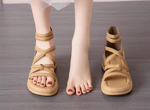 New Zipper Back Heel Slip-On Breathable Sandals CODE: KAR5310
