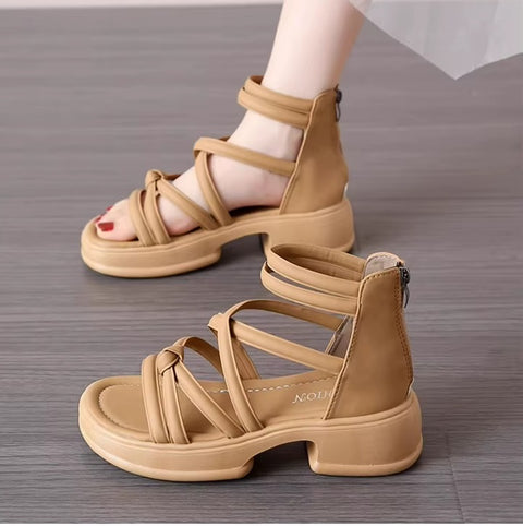 New Zipper Back Heel Slip-On Breathable Sandals CODE: KAR5310