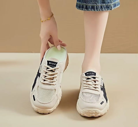 New Hollow out Thick Heel Breathable Mesh Shoes CODE: KAR5311