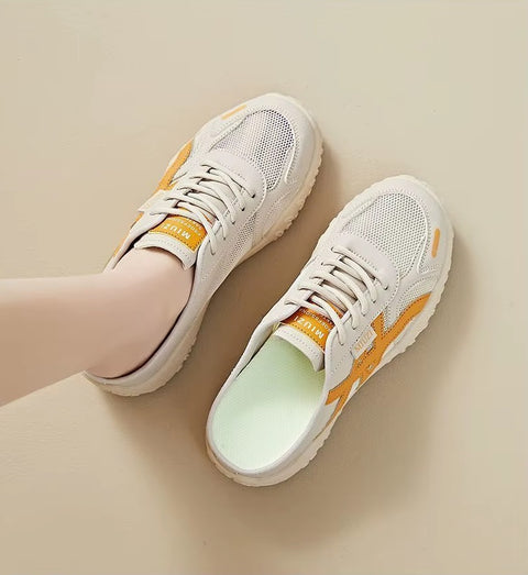 New Hollow out Thick Heel Breathable Mesh Shoes CODE: KAR5311