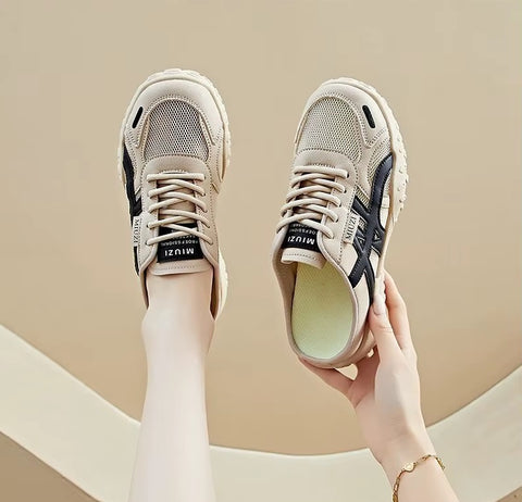 New Hollow out Thick Heel Breathable Mesh Shoes CODE: KAR5311