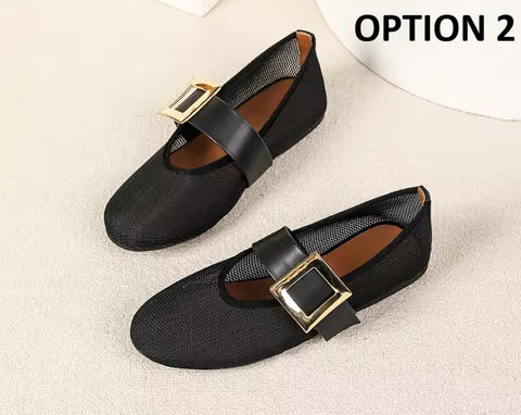 New Belt Buckle Round Toe Fashion Shoes CODE: KAR5313
