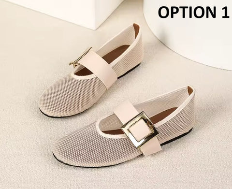 New Belt Buckle Round Toe Fashion Shoes CODE: KAR5313