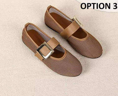 New Belt Buckle Round Toe Fashion Shoes CODE: KAR5313
