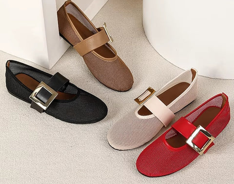 New Belt Buckle Round Toe Fashion Shoes CODE: KAR5313