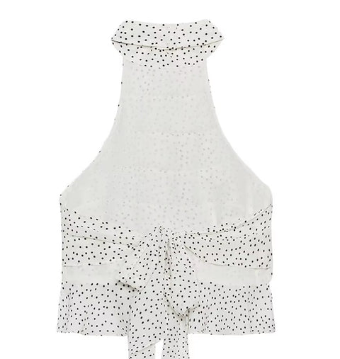New Collarless Casual Versatile Short Sleeveless Top CODE: KAR5317