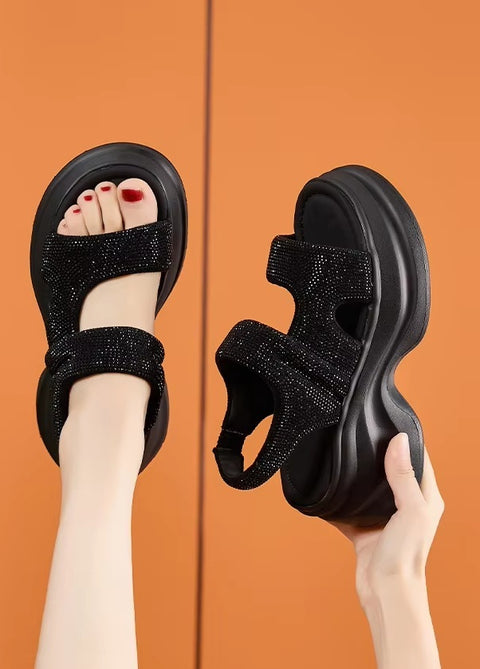 New Comfy peep toe Fashion Chunky Sneaker Hook Shoes CODE: KAR5324