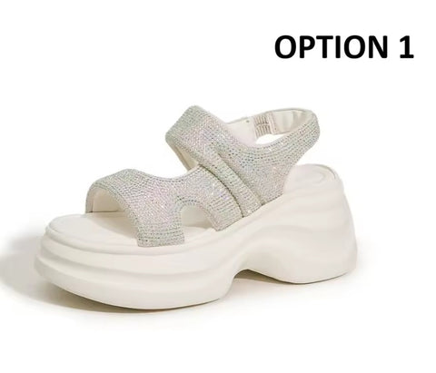 New Comfy peep toe Fashion Chunky Sneaker Hook Shoes CODE: KAR5324