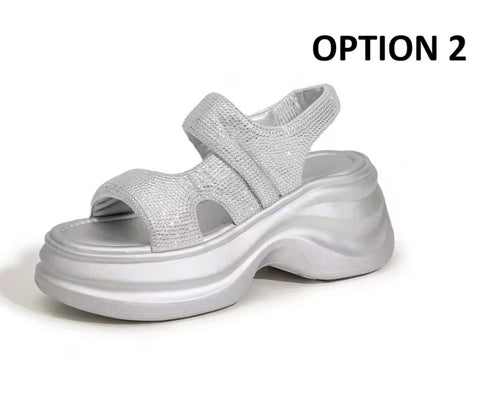 New Comfy peep toe Fashion Chunky Sneaker Hook Shoes CODE: KAR5324