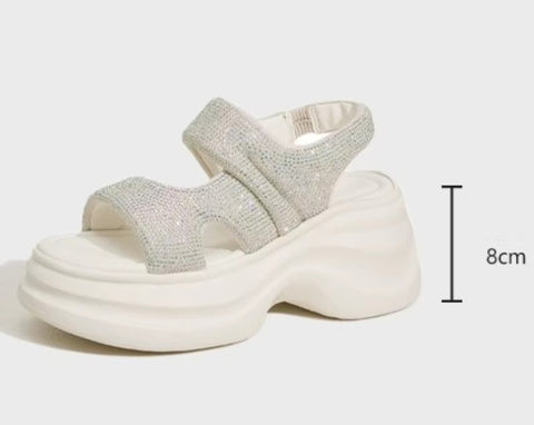 New Comfy peep toe Fashion Chunky Sneaker Hook Shoes CODE: KAR5324