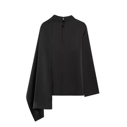 New Elegant Fashion Shawl Design long-sleeved Top CODE: KAR5330