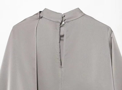 New Elegant Fashion Shawl Design long-sleeved Top CODE: KAR5330