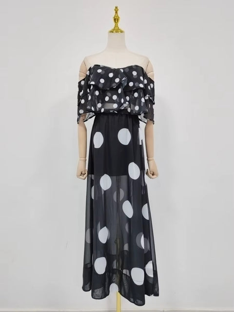Sexy Flower Print Off Shoulder Top & Party Skirt Set CODE: KAR5331