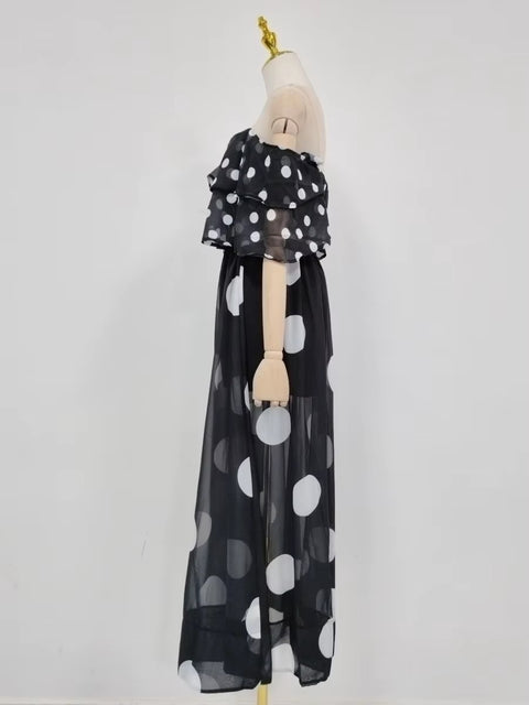 Sexy Flower Print Off Shoulder Top & Party Skirt Set CODE: KAR5331