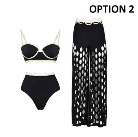 New V Neck Backless Bathing  Swimsuit CODE: KAR5343
