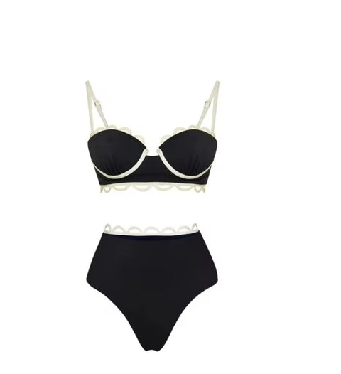 New V Neck Backless Bathing  Swimsuit CODE: KAR5343