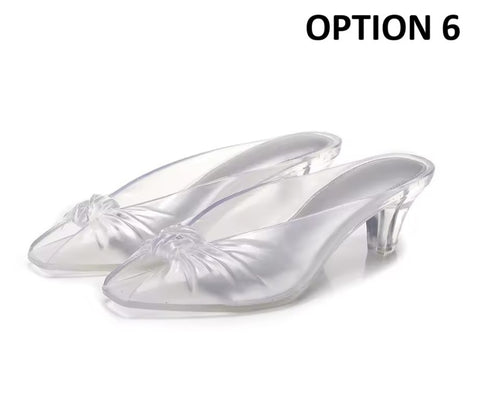 New Smoky Front Peep Toe Transparent Casual Party Sandals CODE: KAR5349