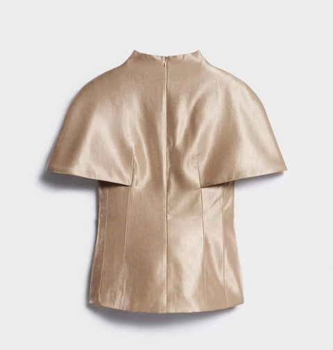 New  V-neck Short-sleeved Slim Cinched-waist Top CODE: KAR5372
