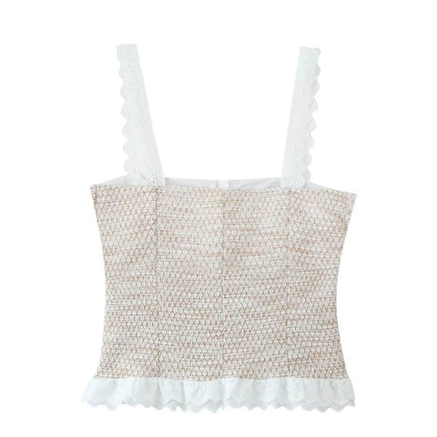 New Spaghetti Strap Splice Casual 2 Piece Set CODE: KAR5373
